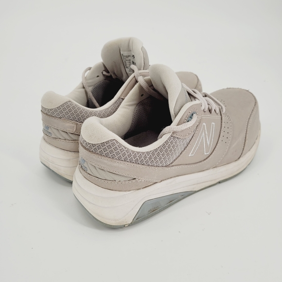 NEW BALANCE WW928GR2 928 V2 Tan Gray Leather Walking Shoes Women’s Size 8.5 2E - Picture 2 of 8